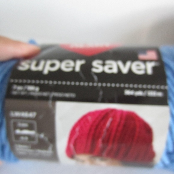 Red Heart Yarn lot of two Blue/Buff Fleck;‎ NWT - Picture 10 of 13